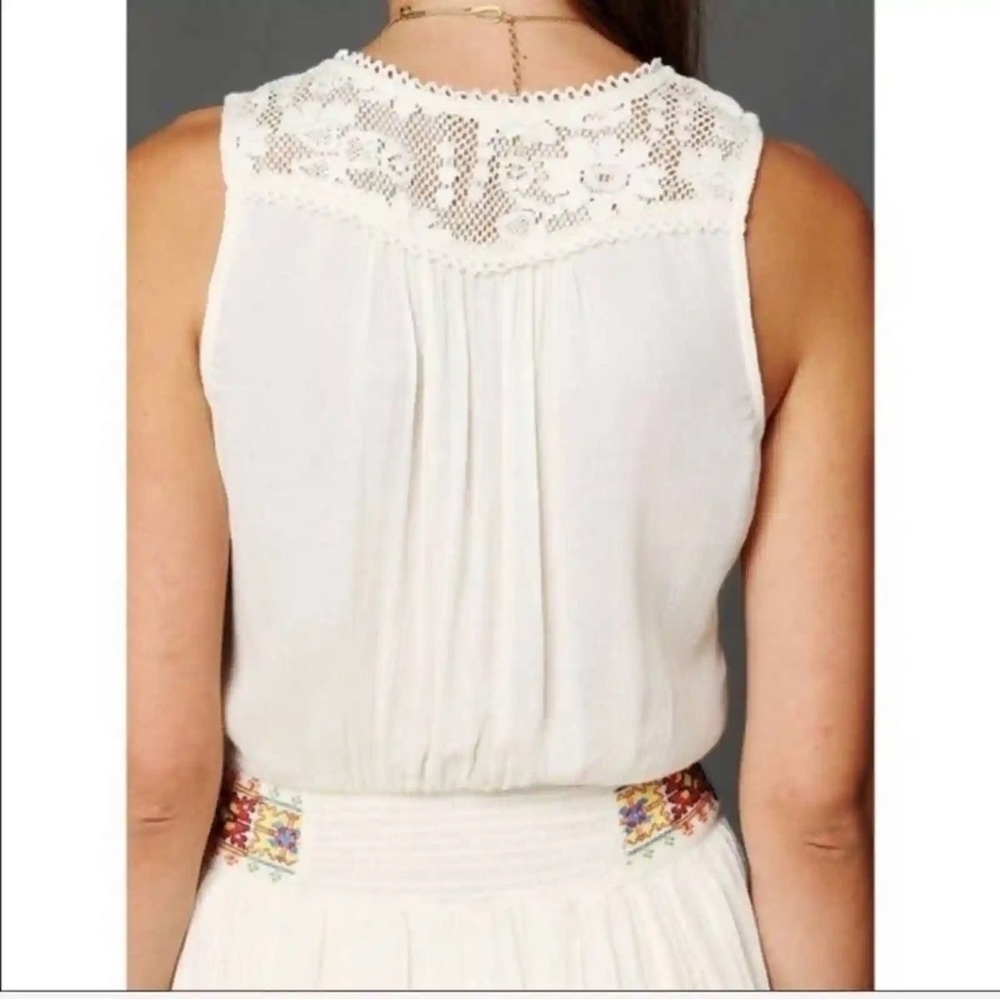 Free People Light Heart Dress with Embroidered Waistline S - Picture 6 of 15